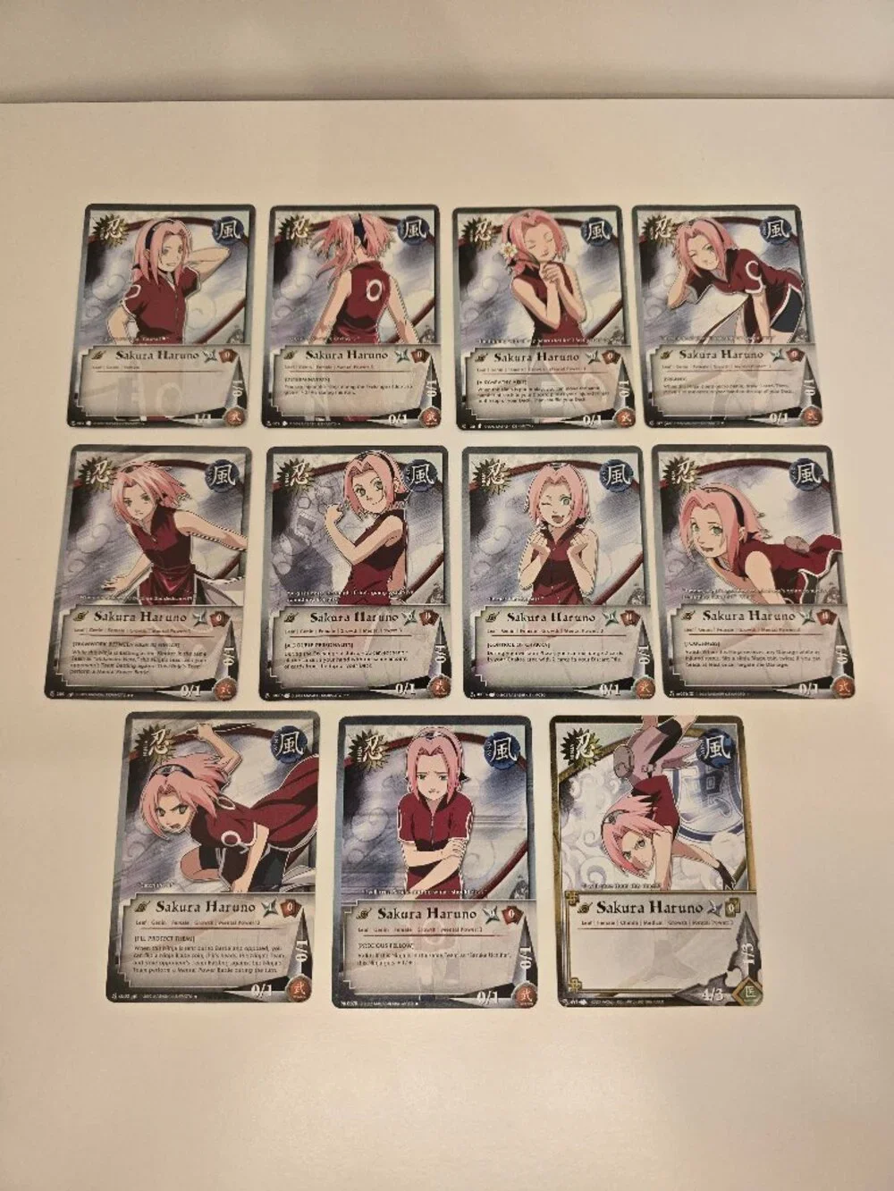 Sakura Haruno Trading Card Lot - Naruto CCG
